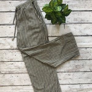 Urban Outfitters Chance Striped Linen Blend Pants